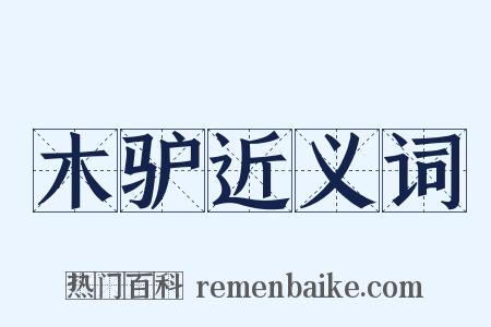 木驴近义词是什么意思的图片